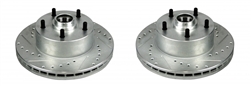 thumbnail image 2 of Brakenetic Front & Rear Drilled & Slotted Brake Rotors – Sport Series BSR74941 – Zinc Plated 2 of 3