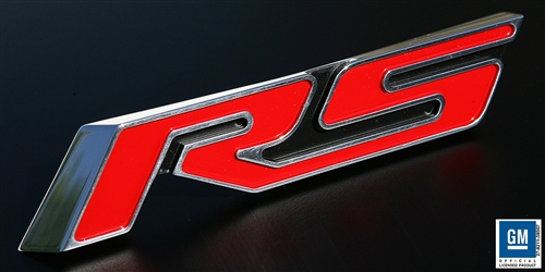 2010 - 2013 Camaro Grille Emblem Heritage RS, Billet Aluminum, Red with ...