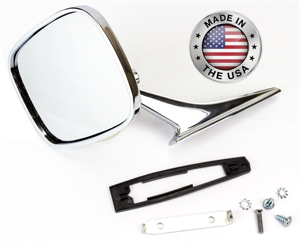 Mirrors Usaガラスの器 1968 - 1969 Camaro Exterior Chrome Door Mirror, Right Hand, OE