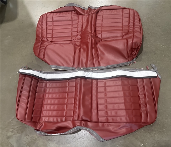 1968 Camaro Convertible Deluxe Interior, Rear Seat Covers (Red